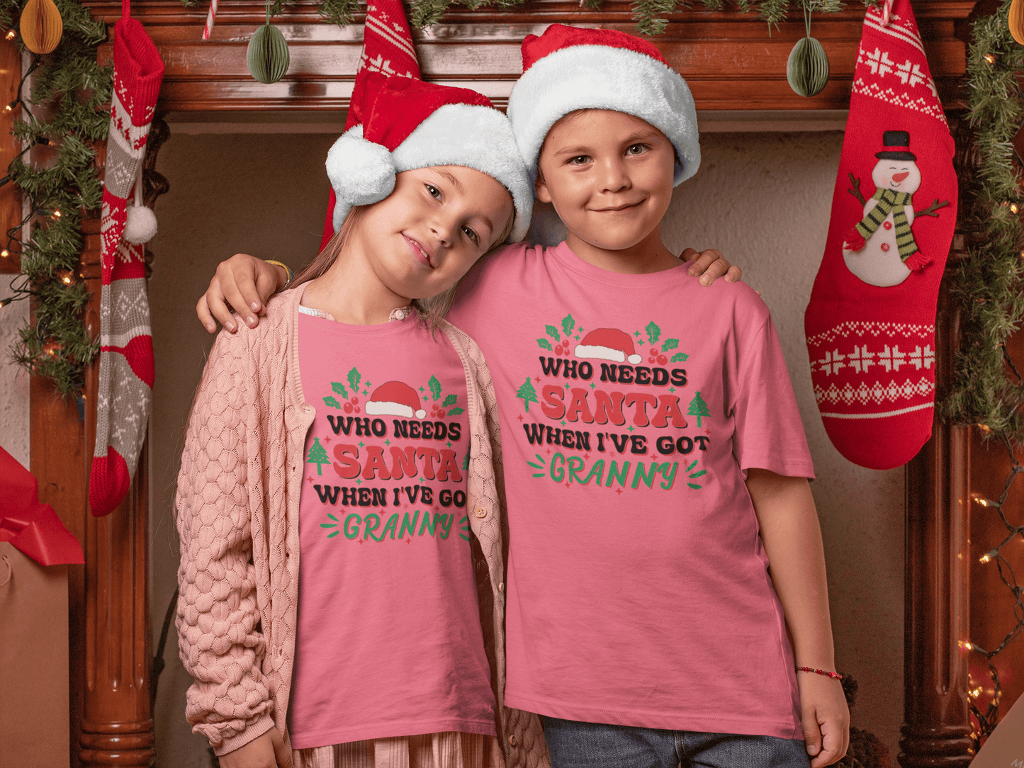 Who Needs Santa - GRANNY - Kids T-Shirts