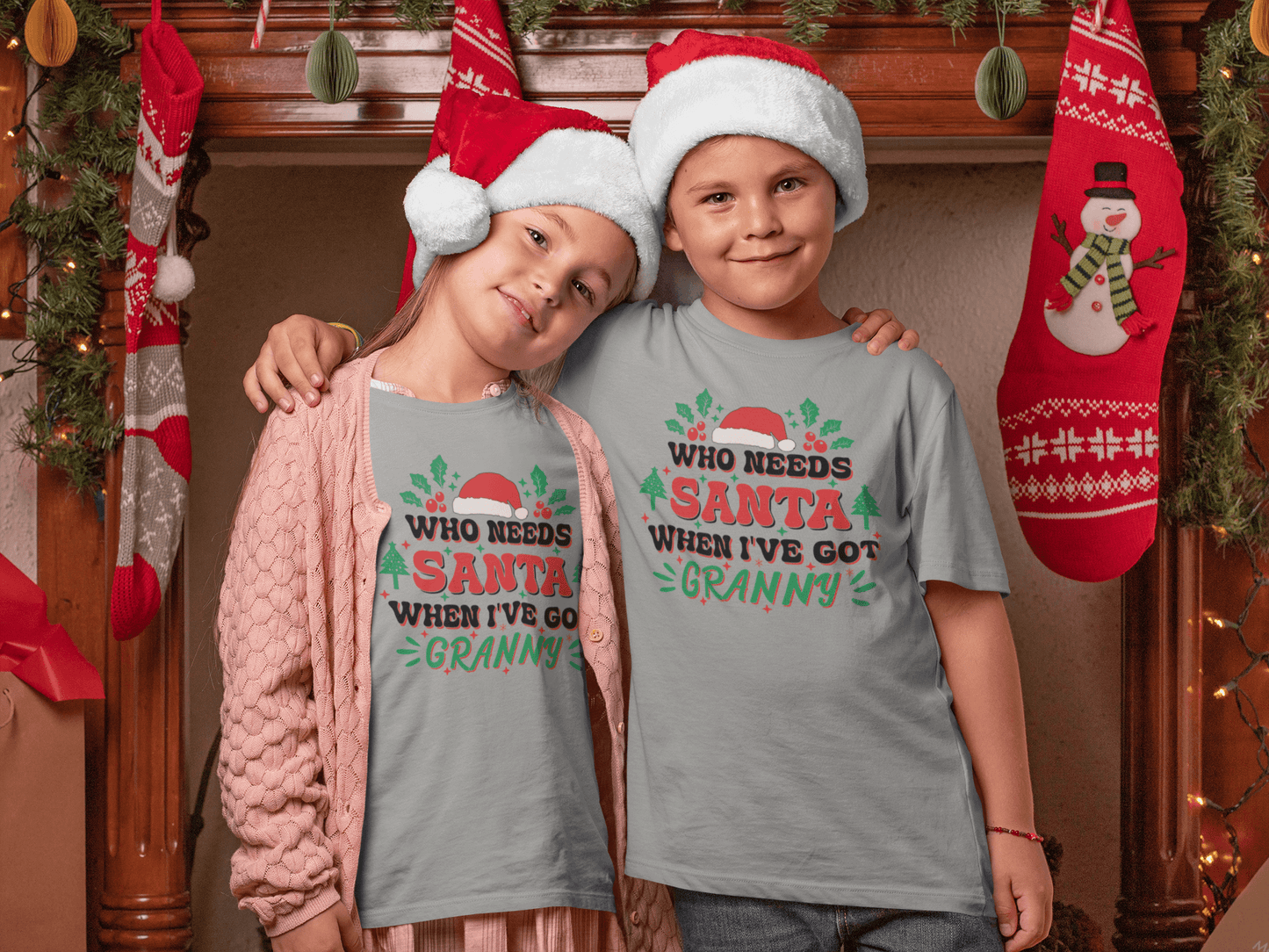 Who Needs Santa - GRANNY - Kids T-Shirts