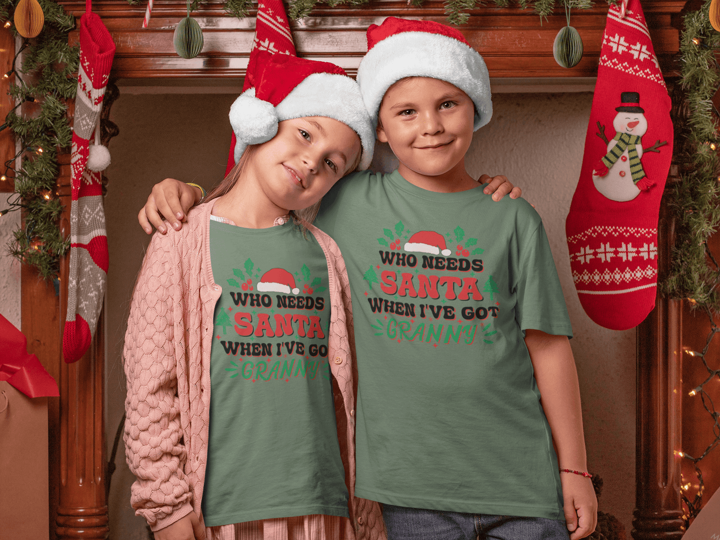Who Needs Santa - GRANNY - Kids T-Shirts