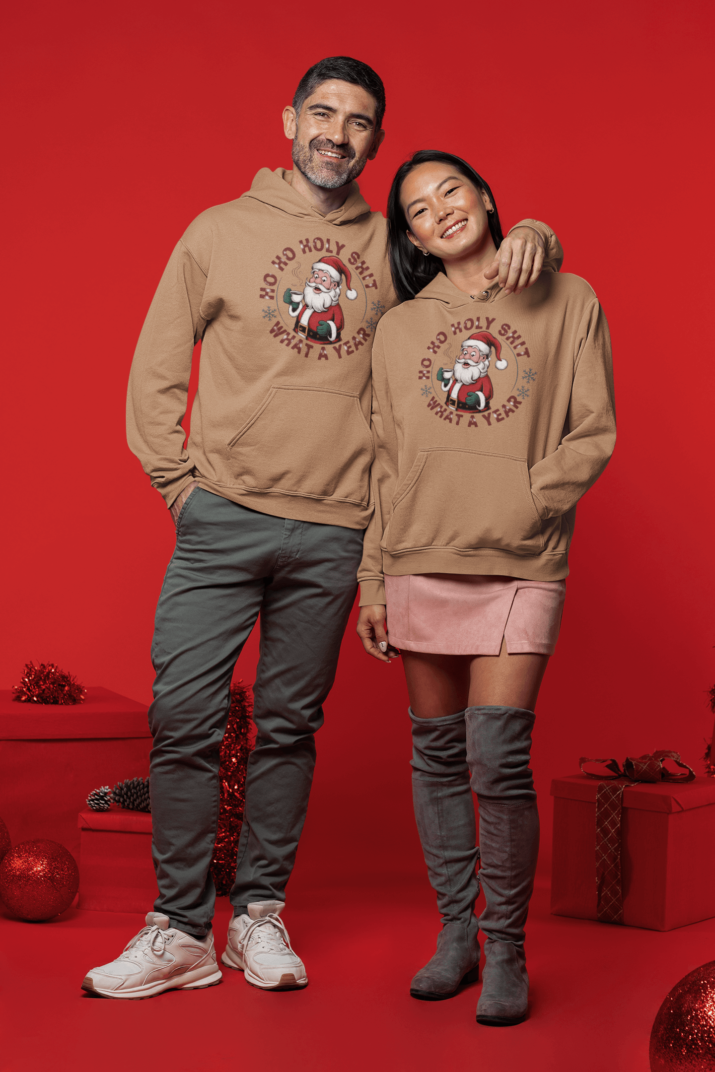 Ho Ho Holy Shit What a Year - Hoodie