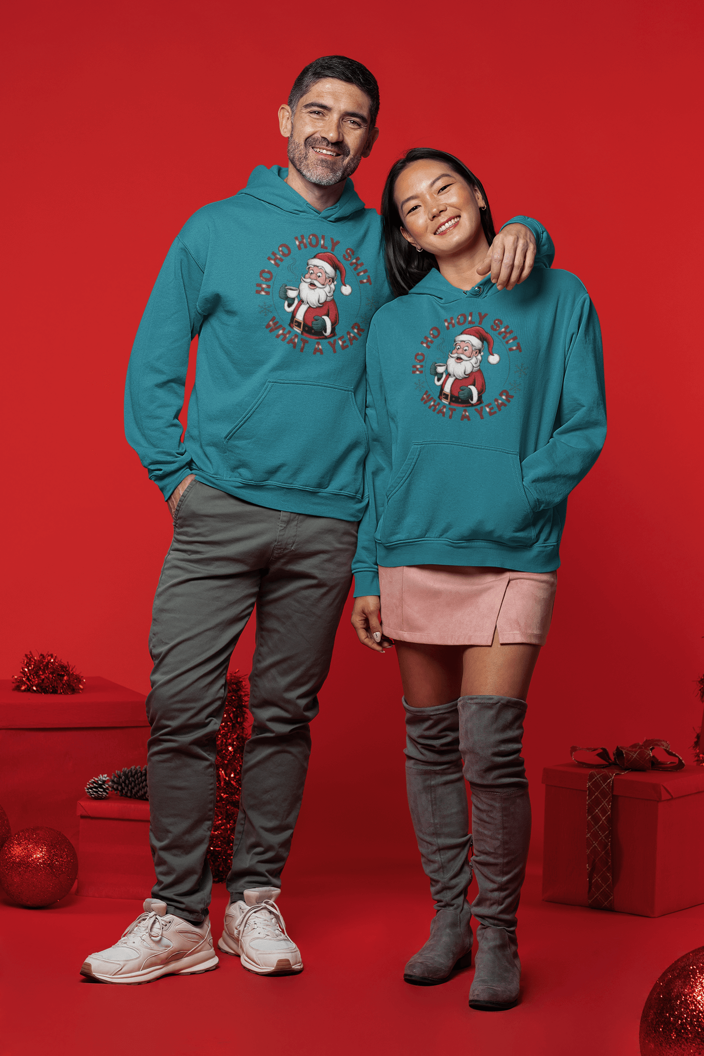 Ho Ho Holy Shit What a Year - Hoodie