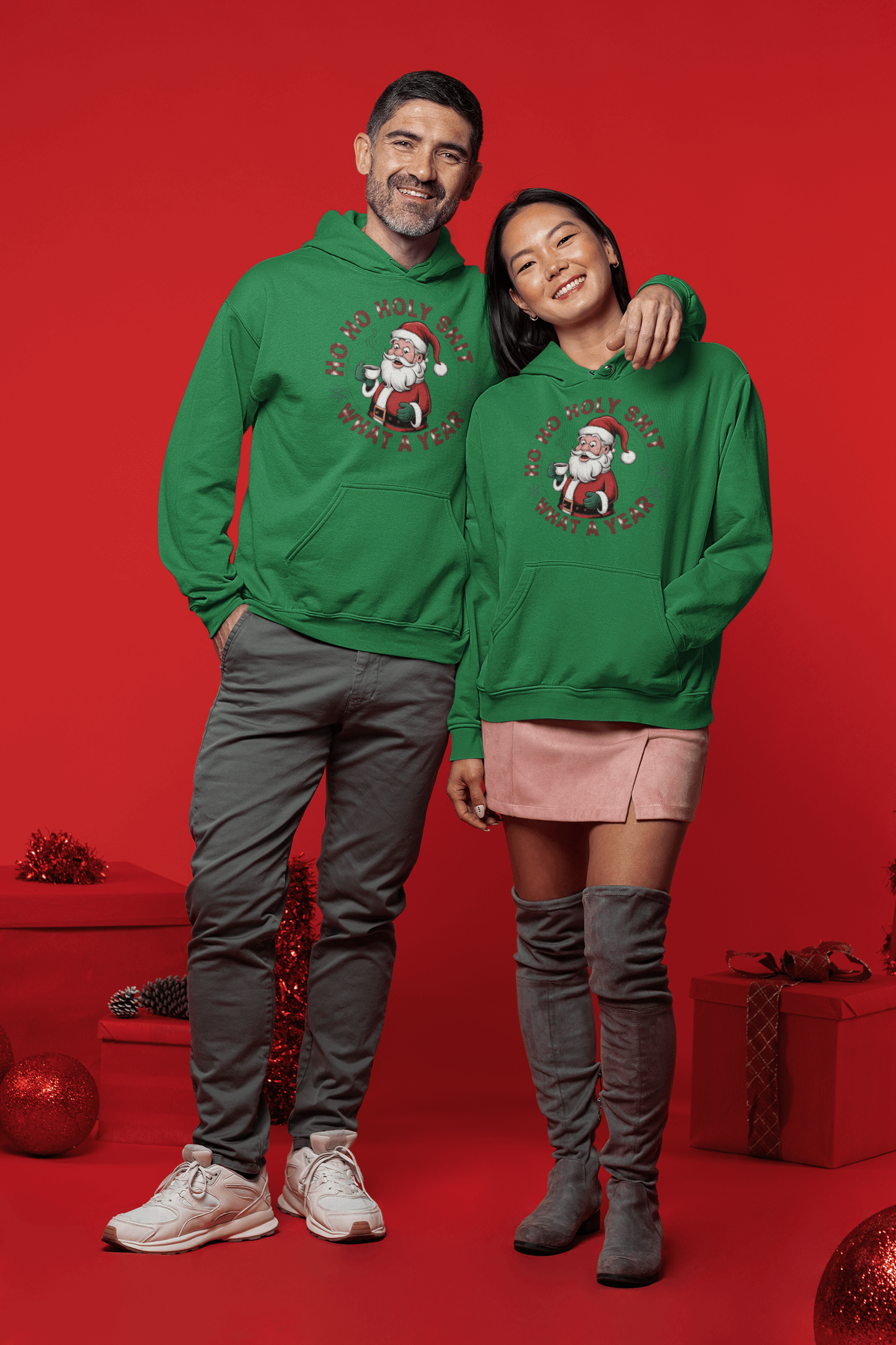 Ho Ho Holy Shit What a Year - Hoodie