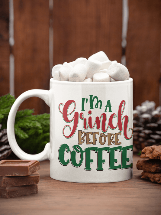 Grinch Before Coffee Mug