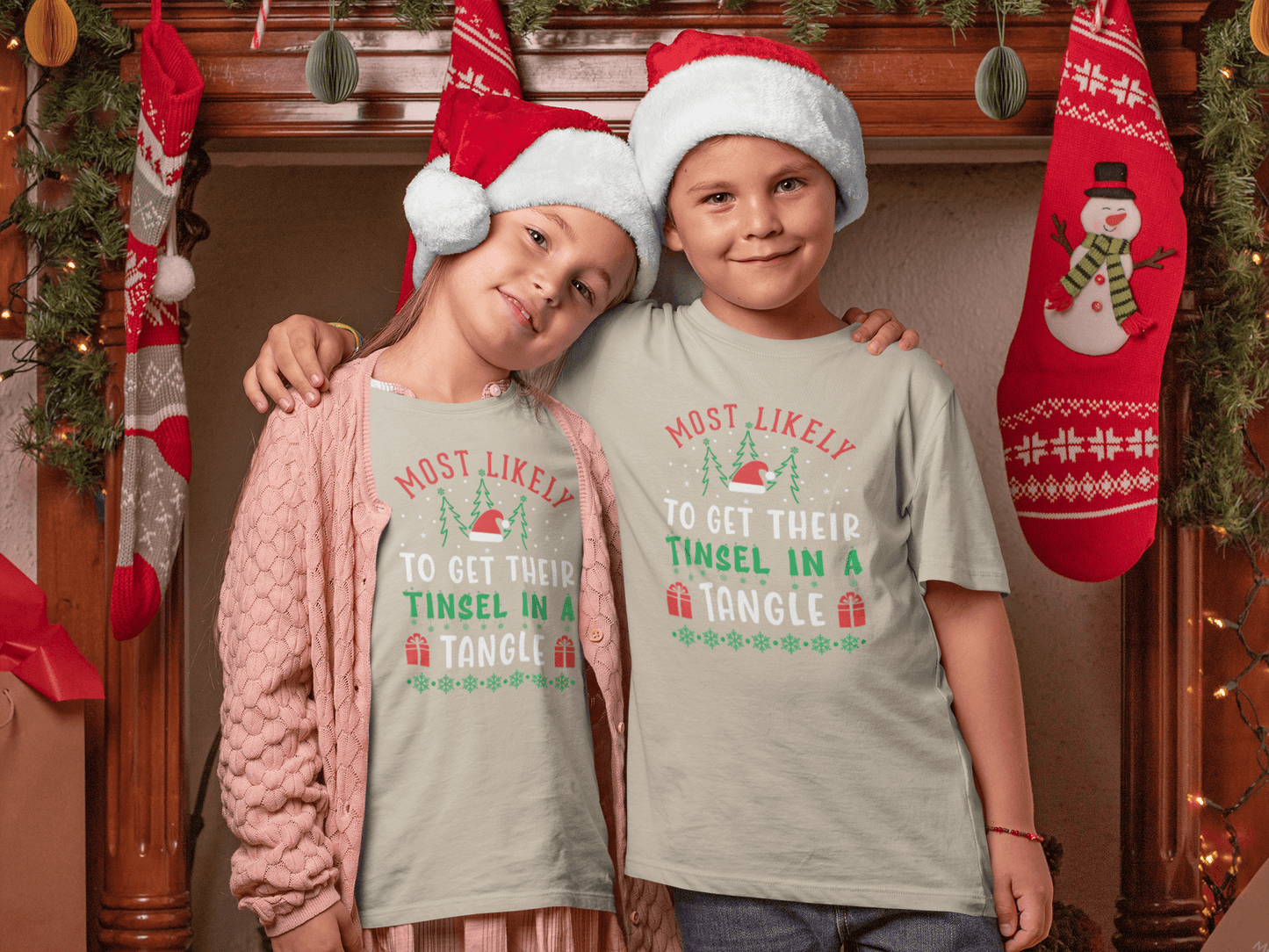 Most Likely To Get Tinsel in a Tangle - T-Shirt