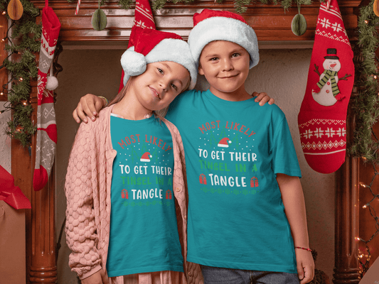Most Likely To Get Tinsel in a Tangle - T-Shirt