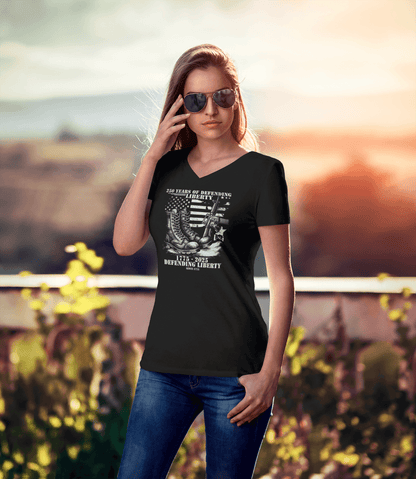 250 Years of Defending Liberty – Since 1775 V-Neck