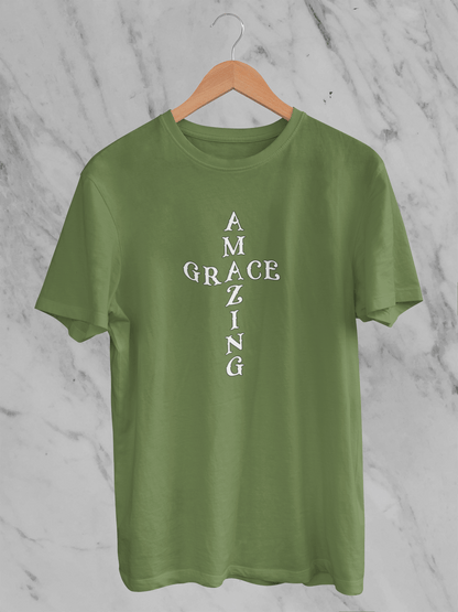 Amazing Grace Cross - Unisex T-Shirt