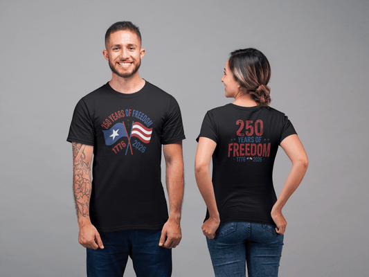 America 250: Flags - 250 Years of Freedom Tee