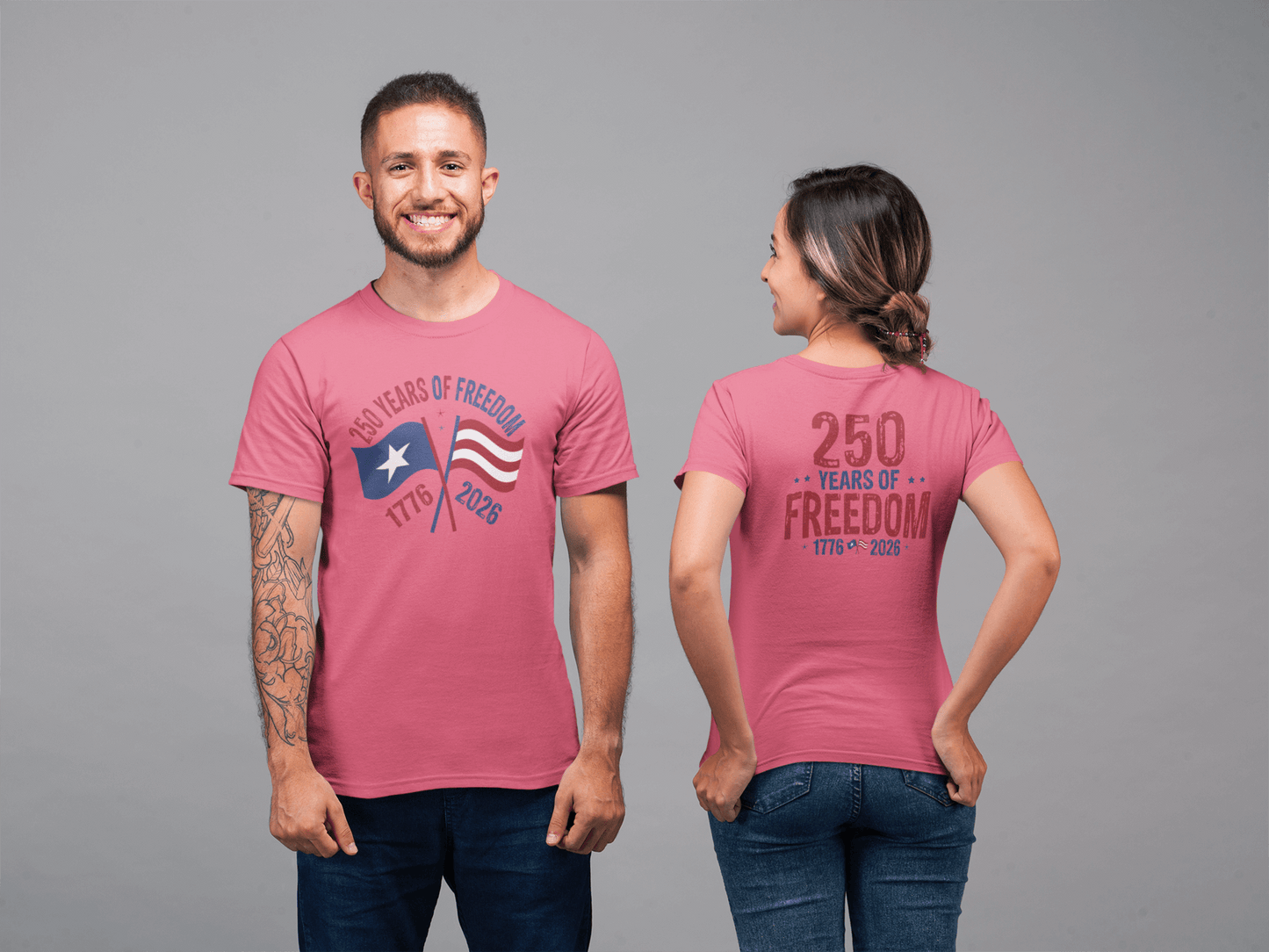 America 250: Flags - 250 Years of Freedom Tee
