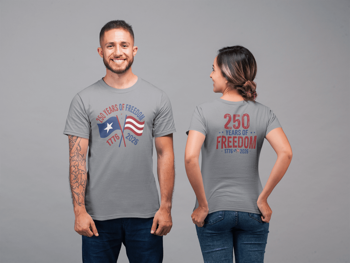 America 250: Flags - 250 Years of Freedom Tee