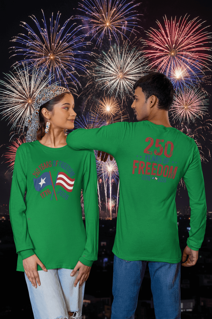 America 250: Flags - 250 Years of Freedom Long Sleeve Tee