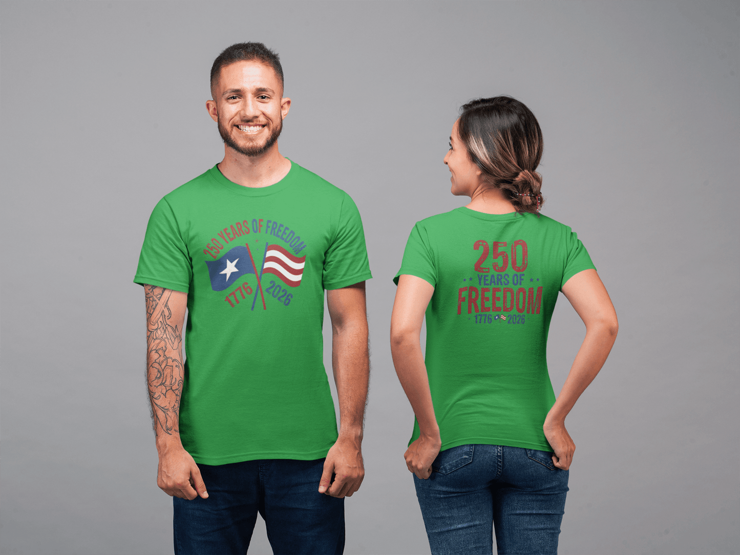 America 250: Flags - 250 Years of Freedom Tee