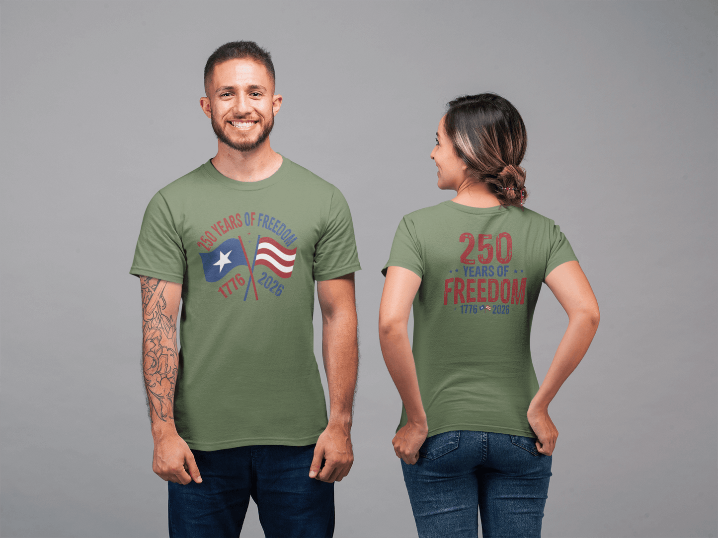 America 250: Flags - 250 Years of Freedom Tee