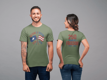 America 250: Flags - 250 Years of Freedom Tee