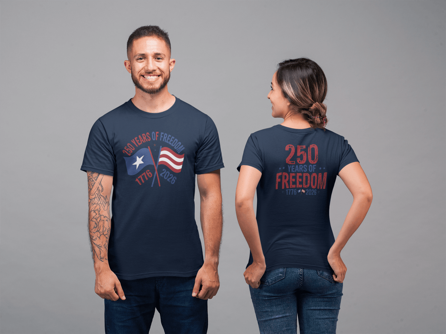 America 250: Flags - 250 Years of Freedom Tee