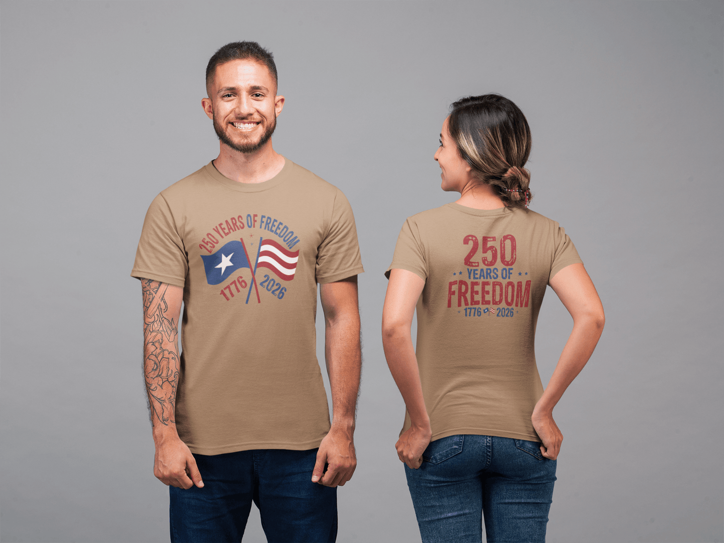 America 250: Flags - 250 Years of Freedom Tee