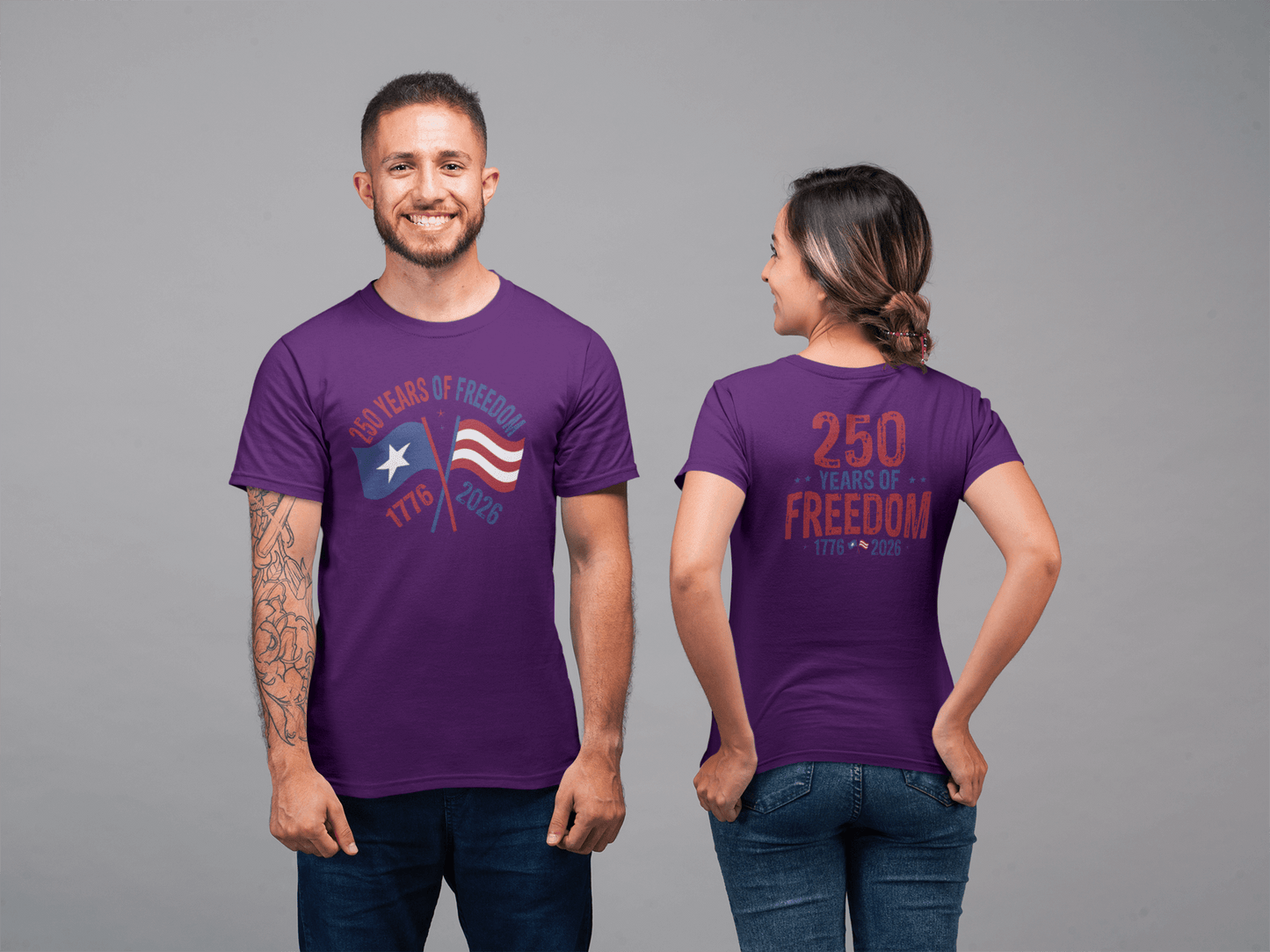 America 250: Flags - 250 Years of Freedom Tee