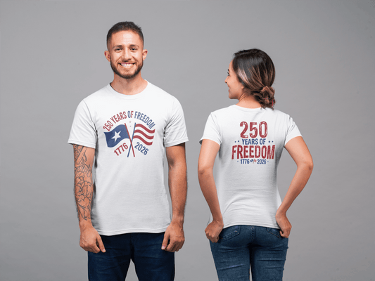 America 250: Flags - 250 Years of Freedom Tee