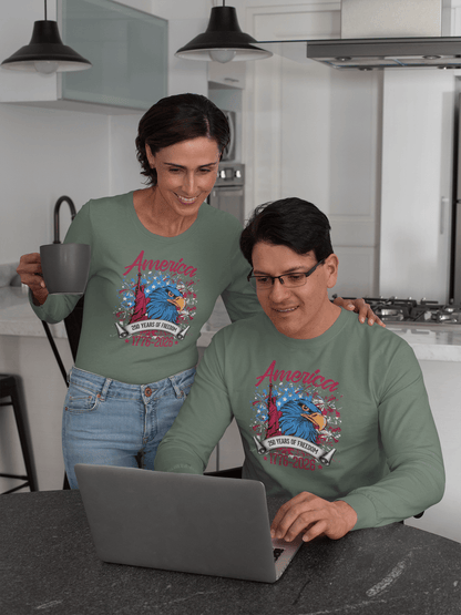 America 250 – 1776–2026 Patriotic Tee - Long Sleeve