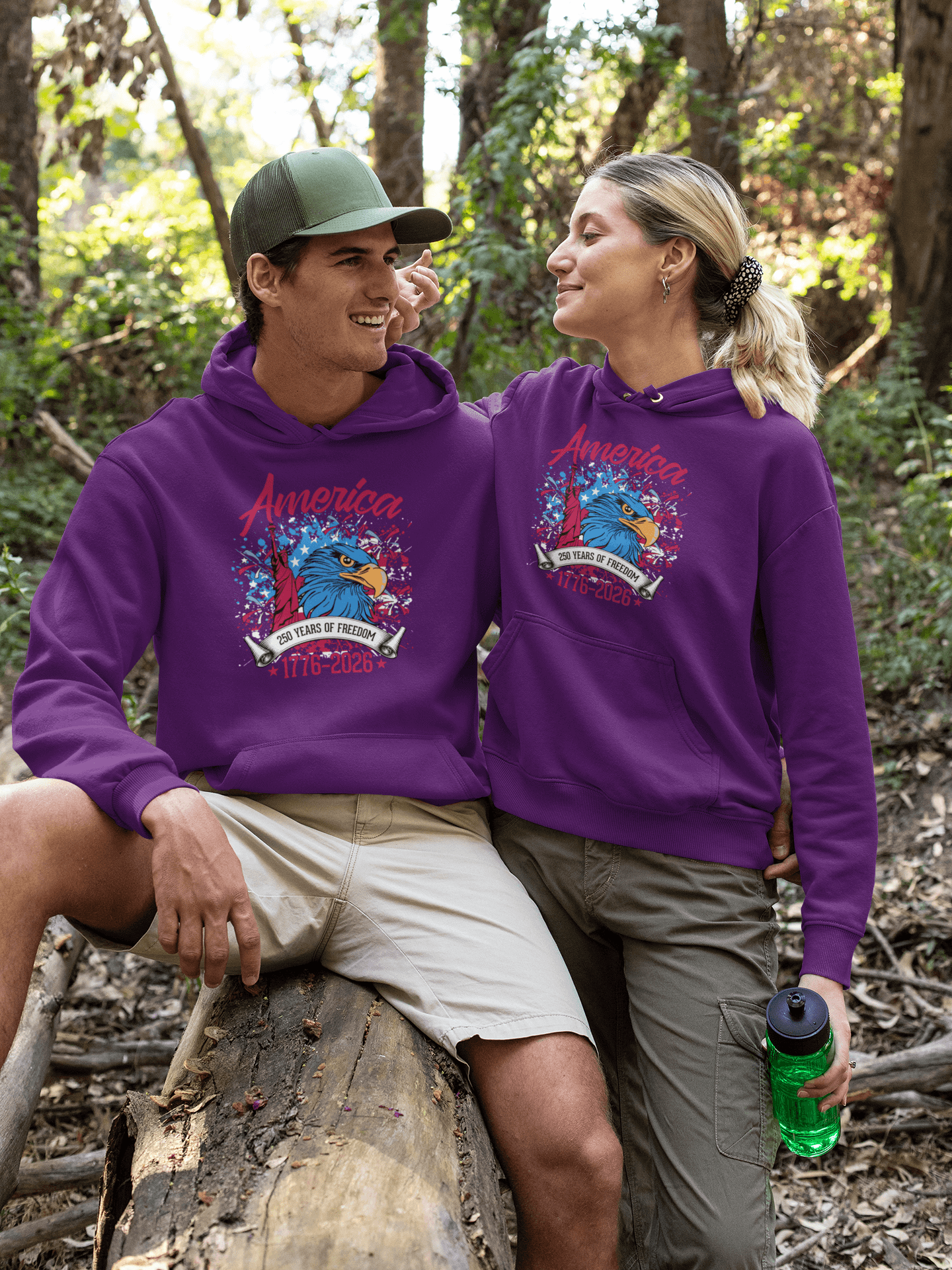 America 250 – 1776–2026 Patriotic Hoodie