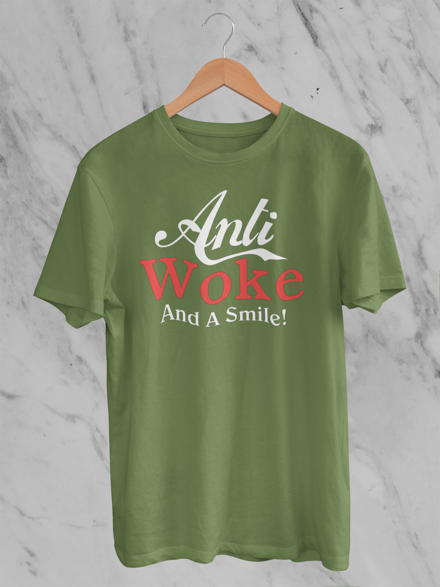 Anti Woke and a Smile - T-Shirt