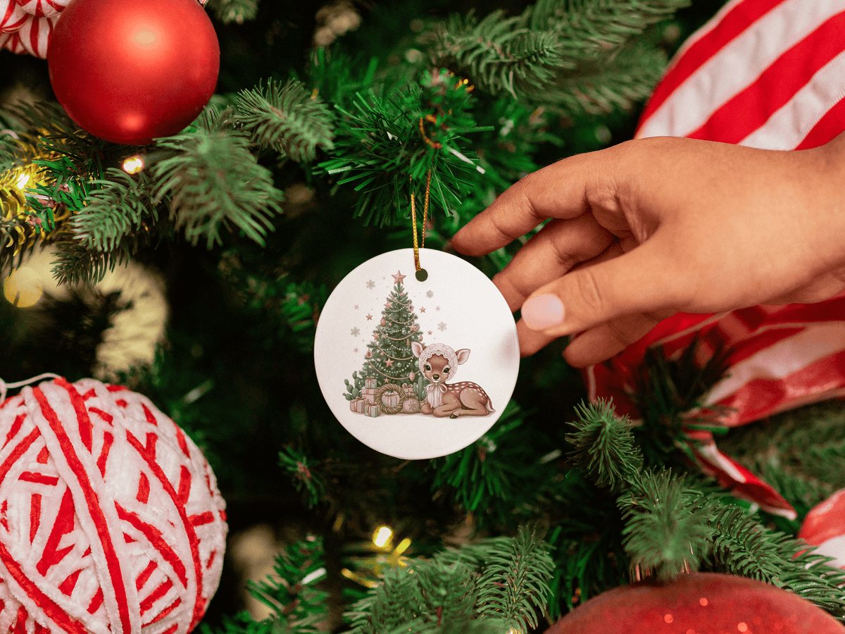 Baby Winter Animals First Christmas Ceramic Ornaments – 9 Adorable Designs