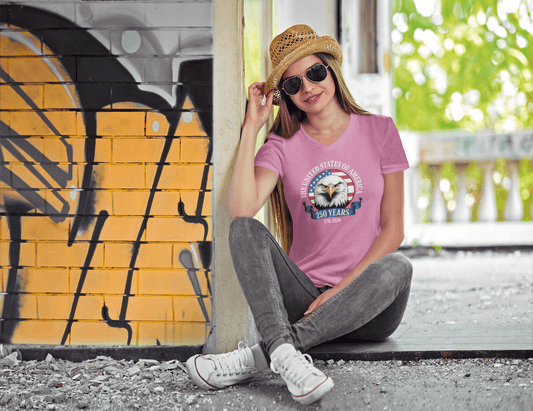 Eagle of Liberty: 250-Year Anniversary Edition - Ladies V-Neck
