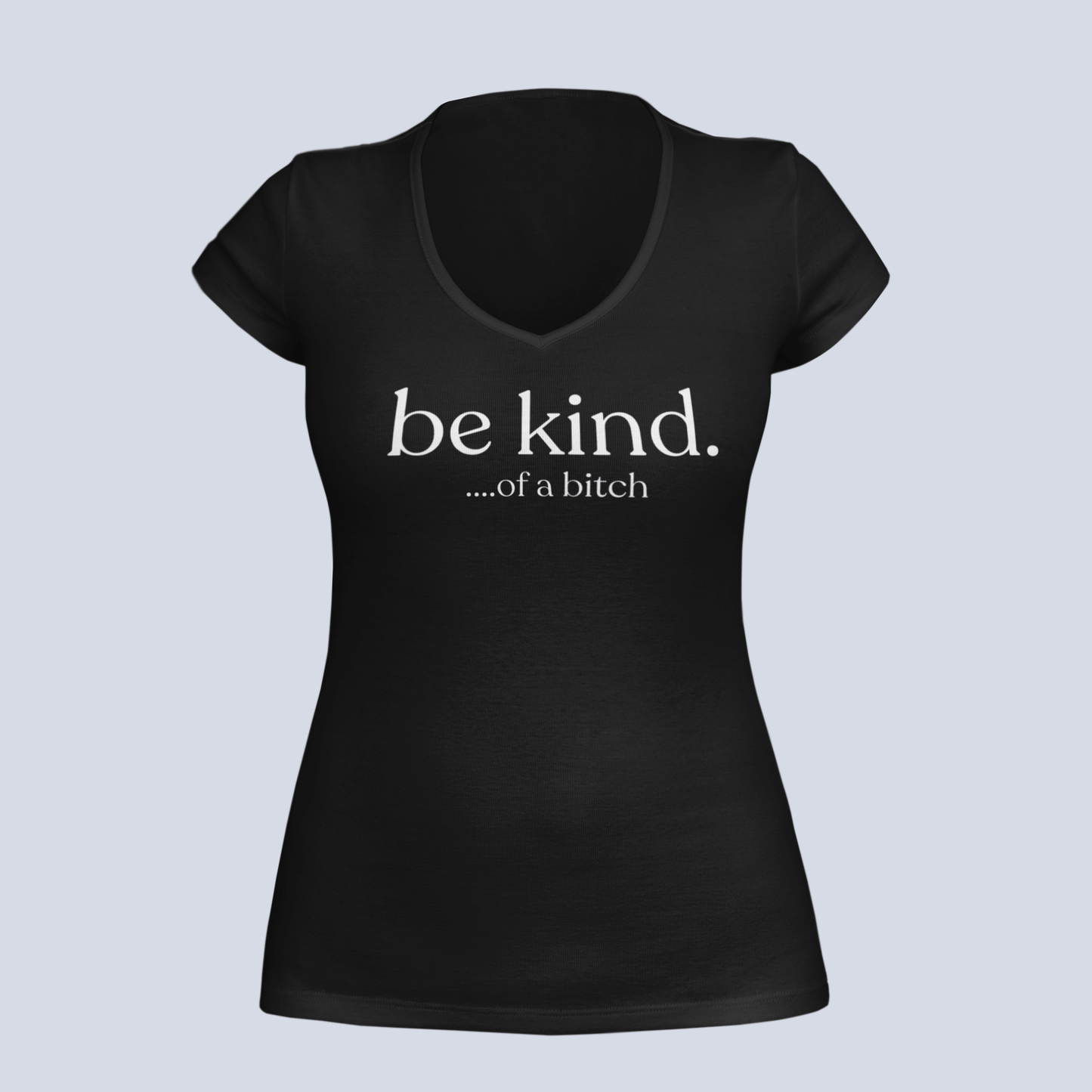 Be Kind...of a Bitch T-Shirt - Ladies V-Neck