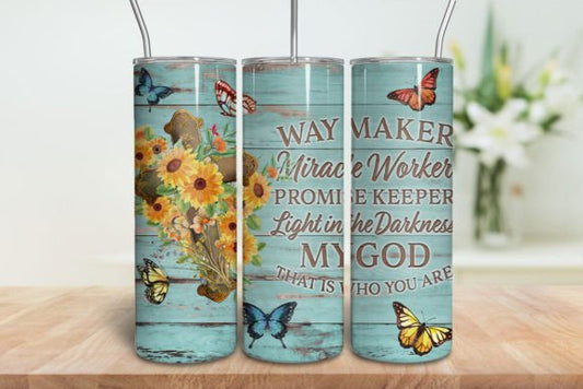 Way Maker Flowers - 20 Oz Tumbler