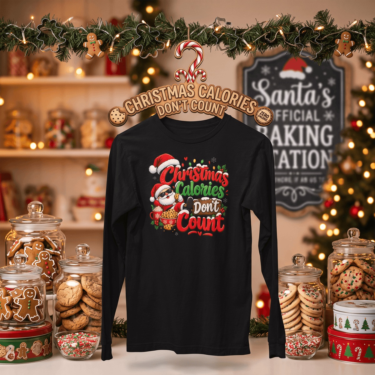 Christmas Calories Don't Count – Long Sleeve T-Shirt