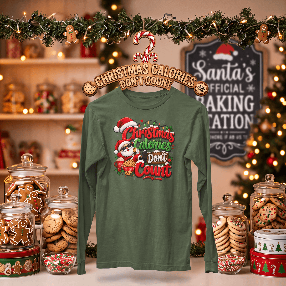 Christmas Calories Don't Count – Long Sleeve T-Shirt