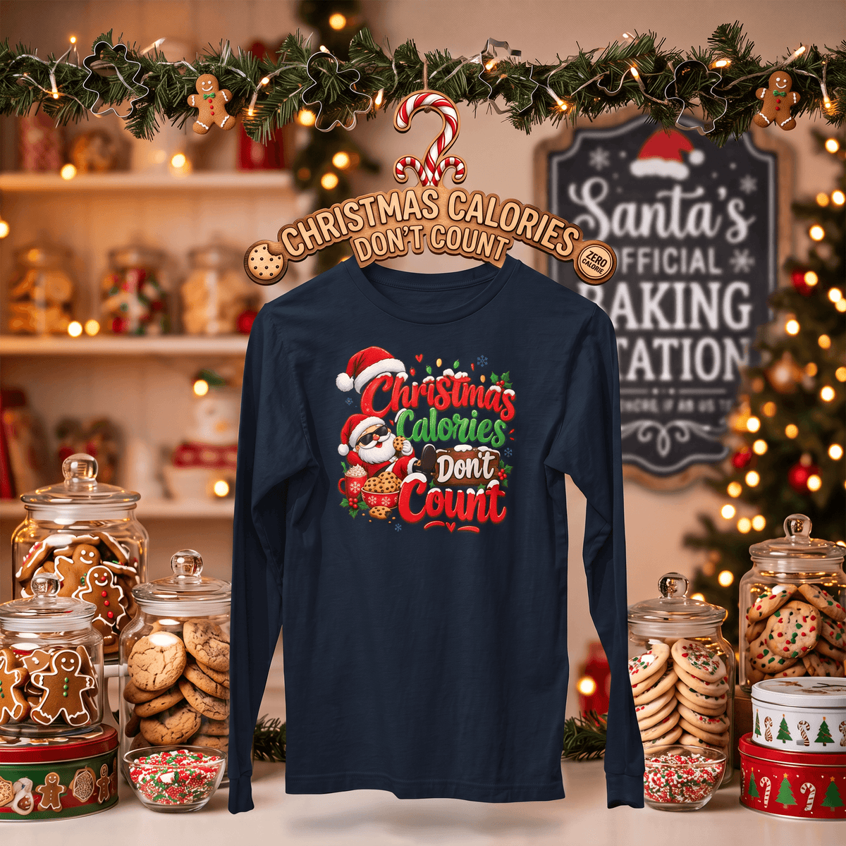 Christmas Calories Don't Count – Long Sleeve T-Shirt