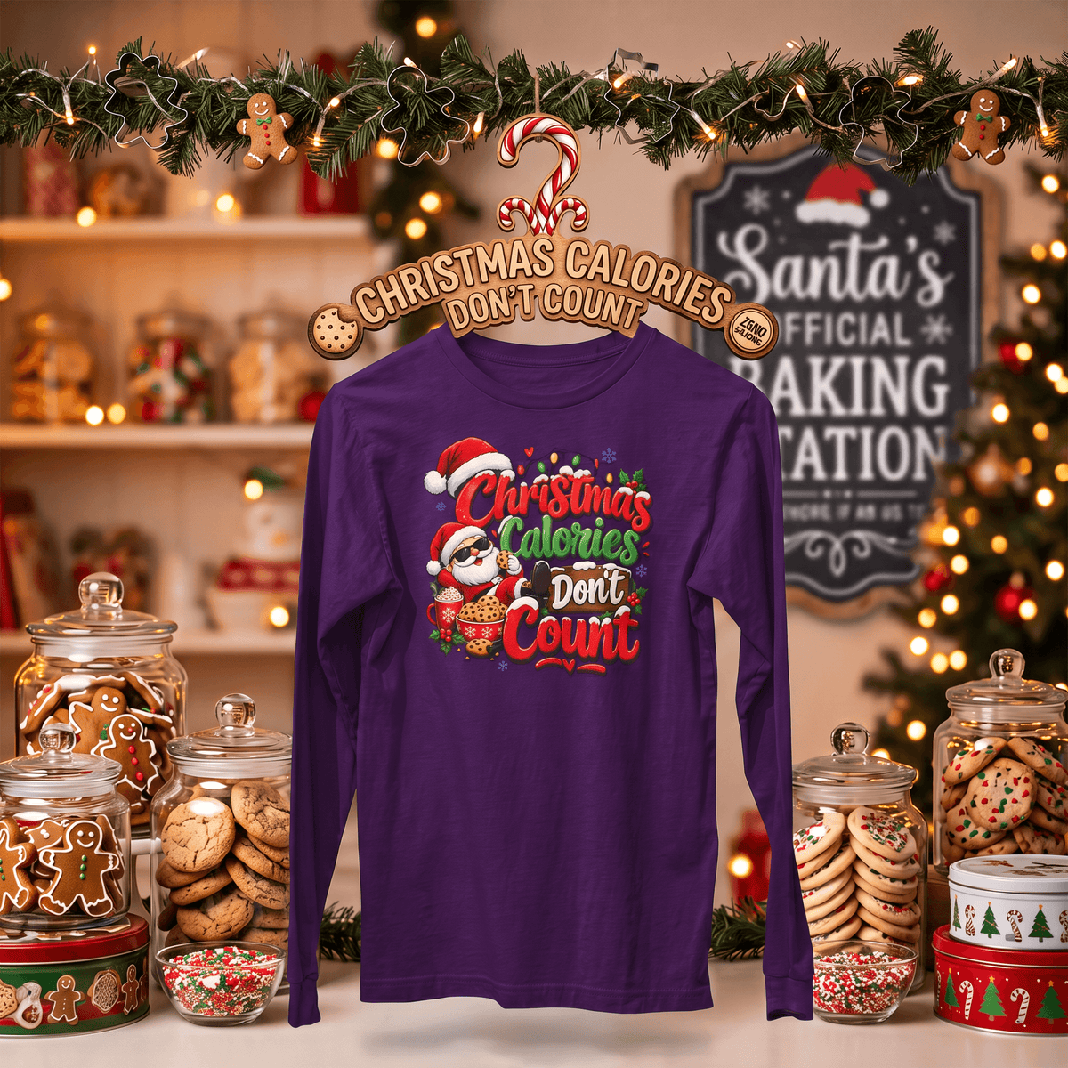 Christmas Calories Don't Count – Long Sleeve T-Shirt