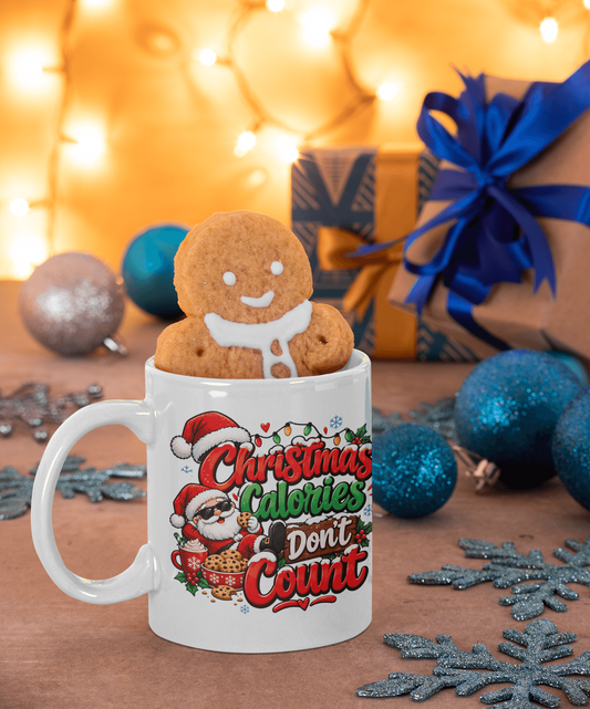 Christmas Calories Don't Count Mug - 2 Designs to Choose From