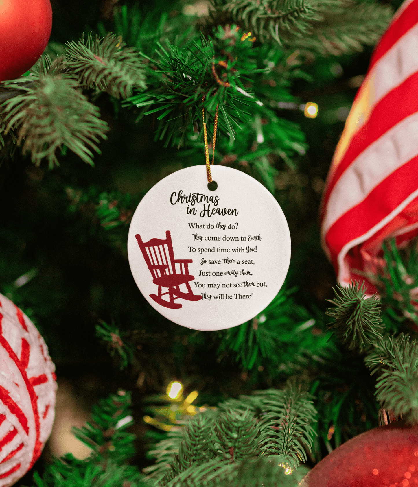Christmas in Heaven Memorial Ornament