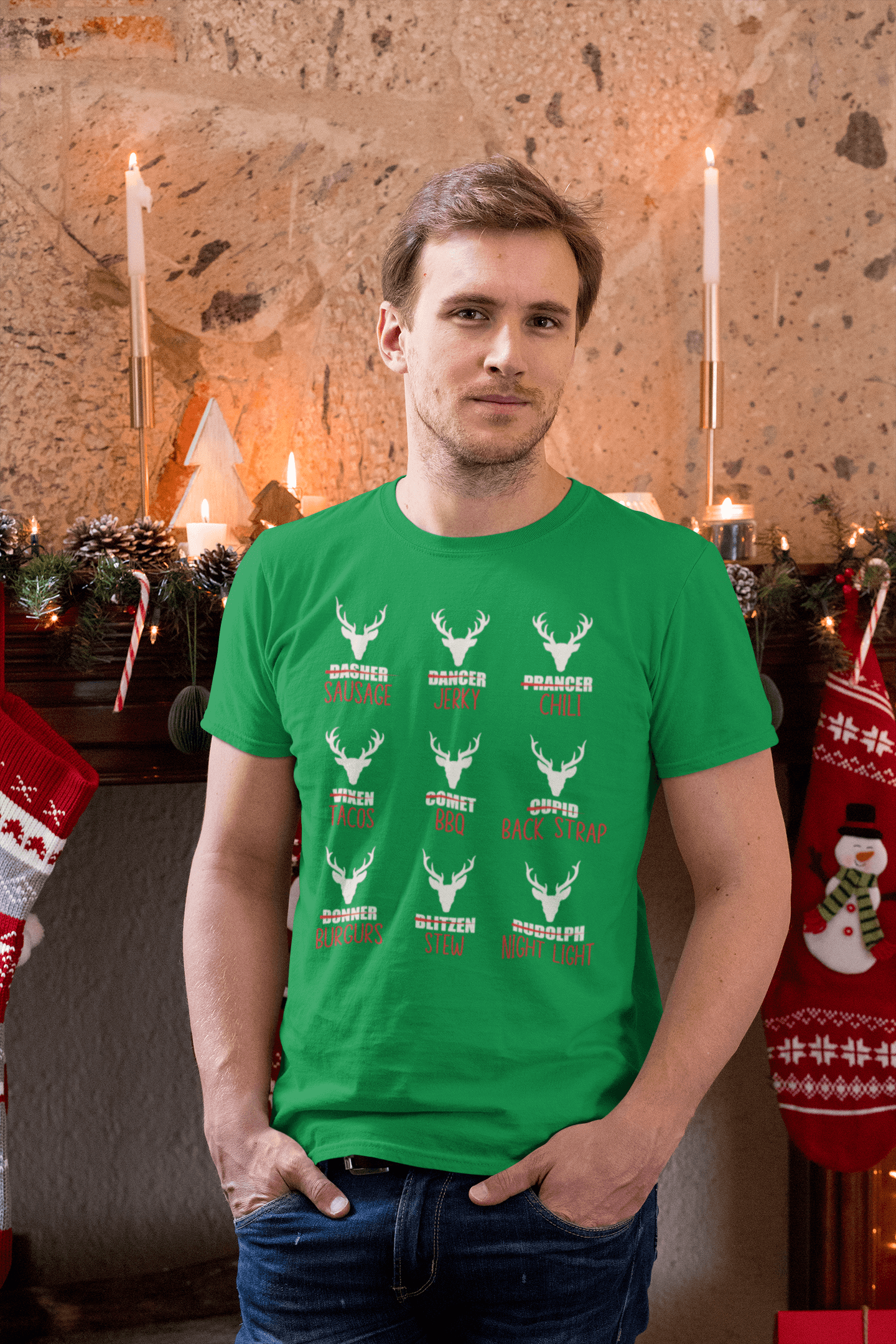 Reindeer Menu - Unisex T-Shirt