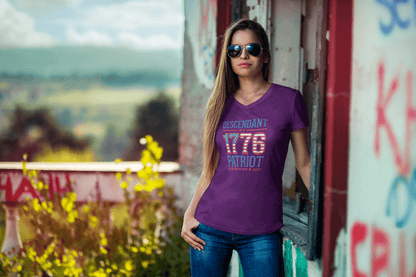 Descendant of 1776: Legacy of Liberty - Ladies V-Neck