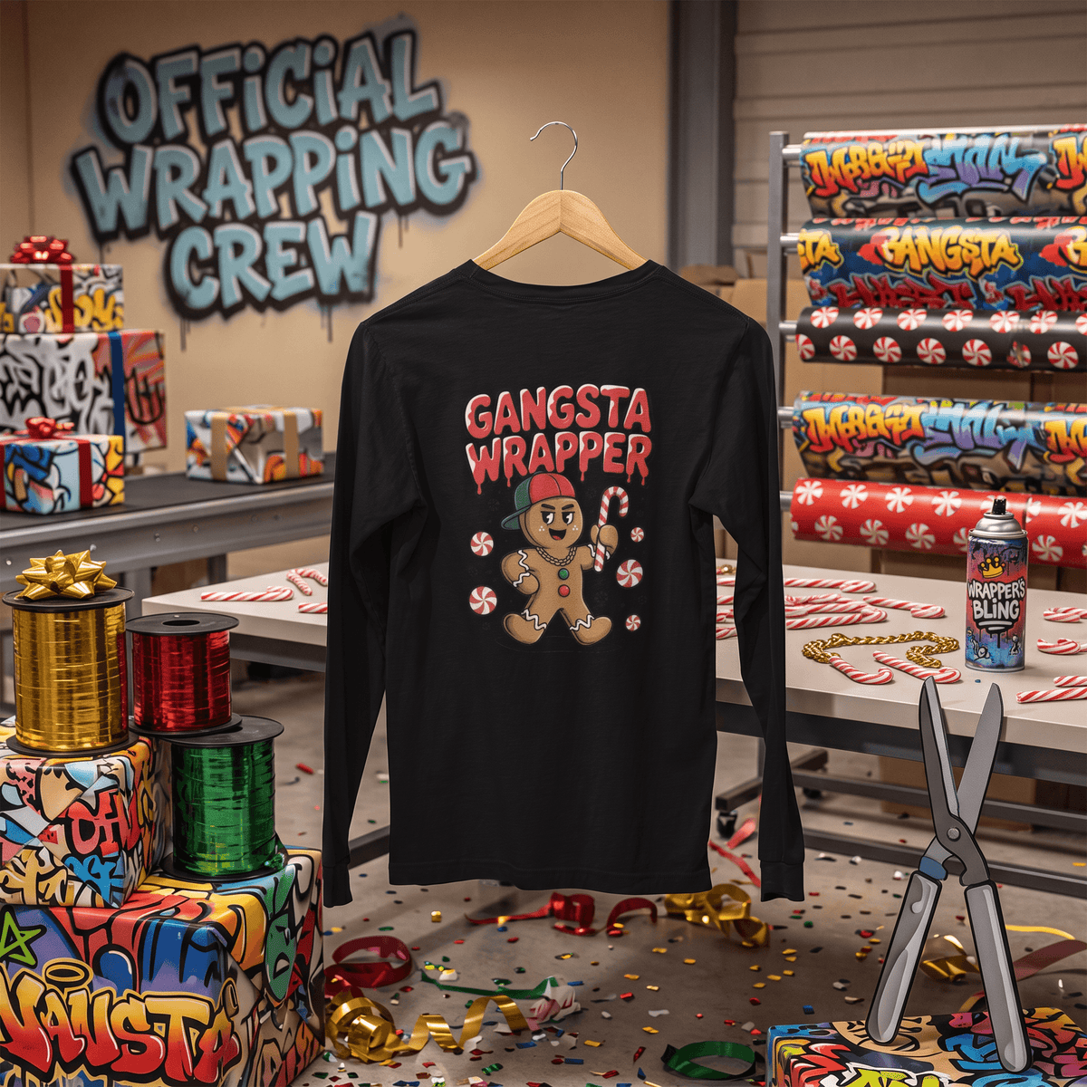 Gangsta Wrapper – Long Sleeve T-Shirt