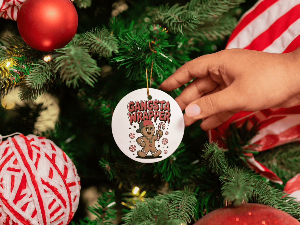Gangsta Wrapper Ornaments – 5 Fun Holiday Designs