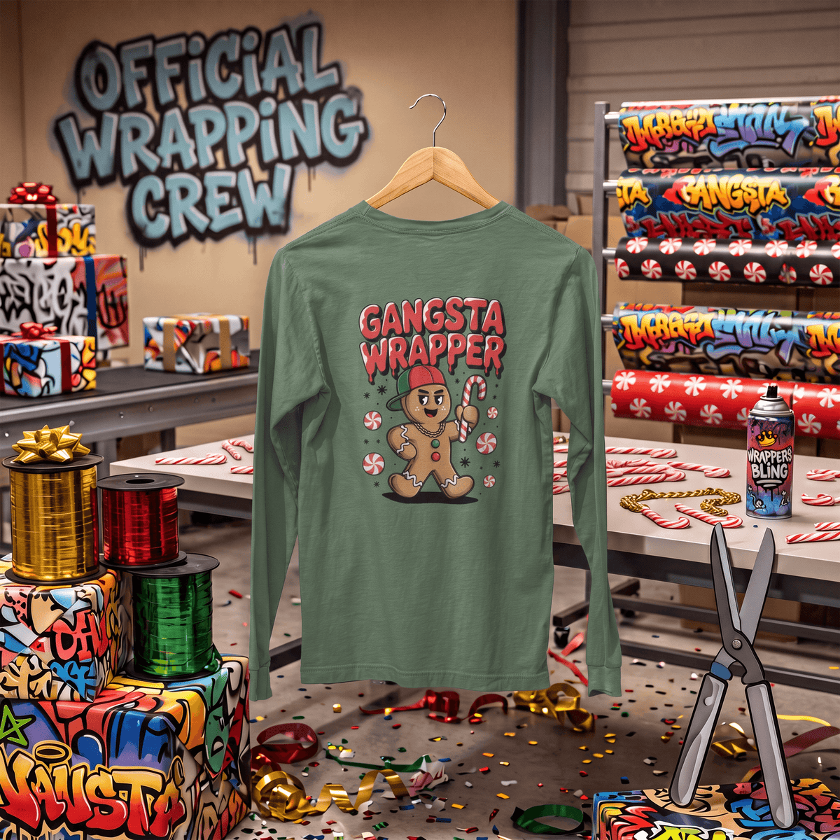 Gangsta Wrapper – Long Sleeve T-Shirt