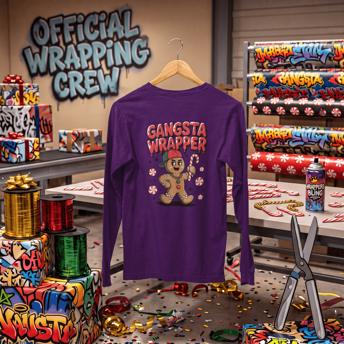 Gangsta Wrapper – Long Sleeve T-Shirt