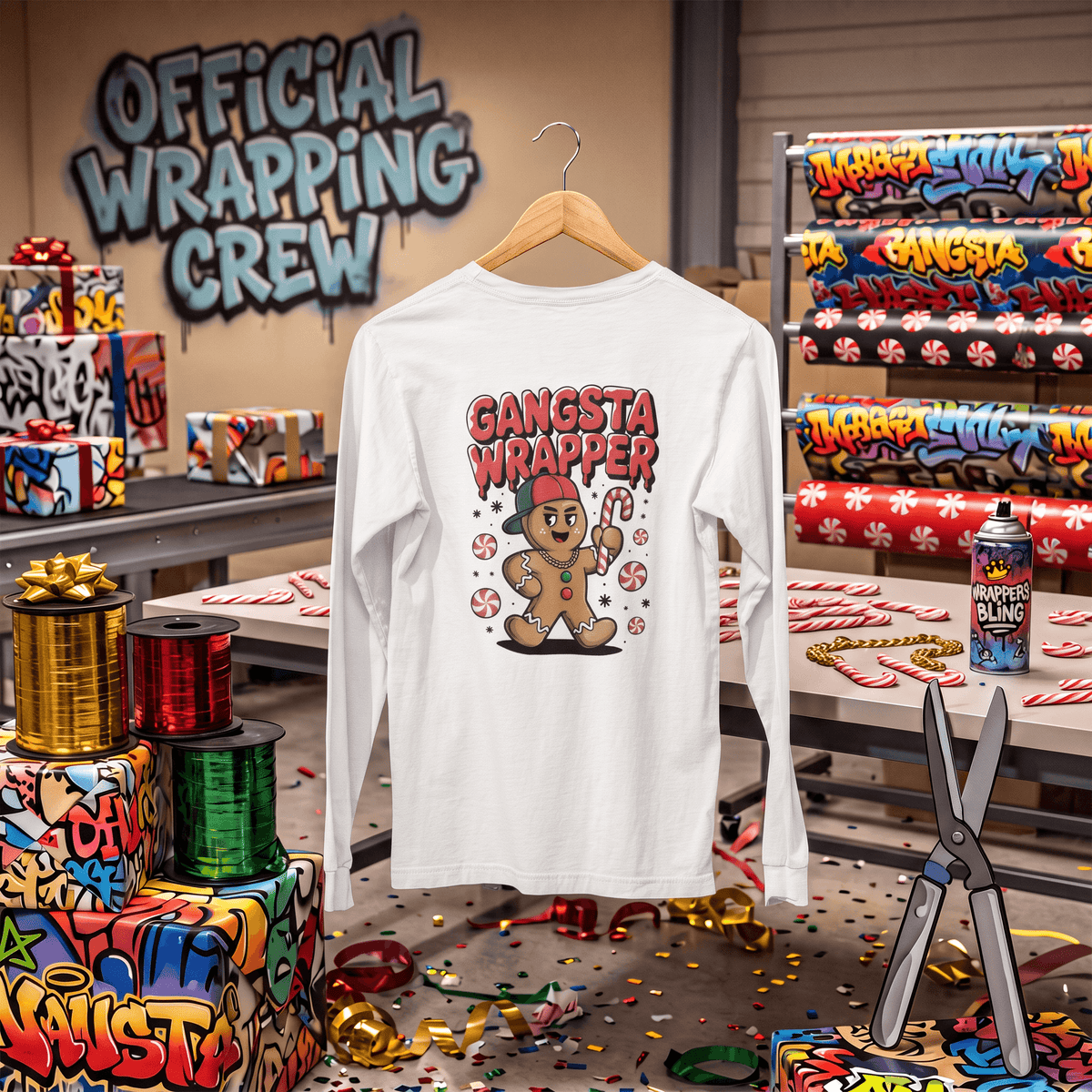 Gangsta Wrapper – Long Sleeve T-Shirt