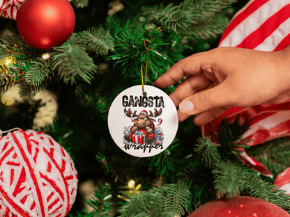 Gangsta Wrapper Ornaments – 5 Fun Holiday Designs