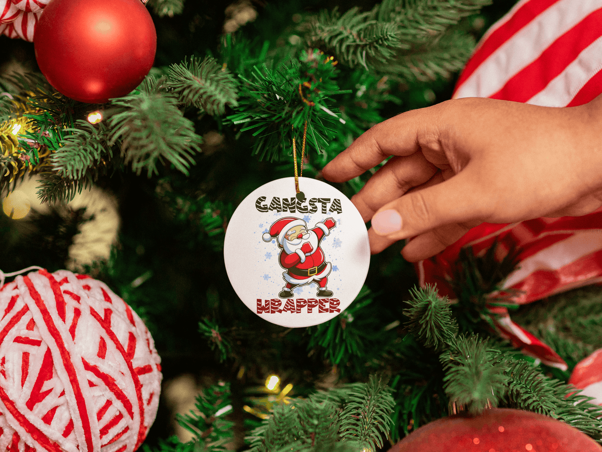 Gangsta Wrapper Ornaments – 5 Fun Holiday Designs