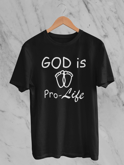 God is Pro-Life: Tiny Feet T-Shirt