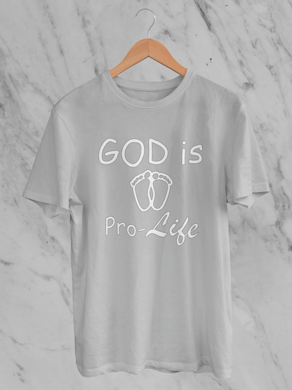 God is Pro-Life: Tiny Feet T-Shirt