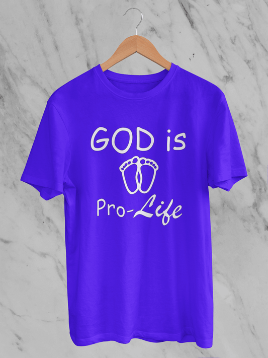 God is Pro-Life: Tiny Feet T-Shirt
