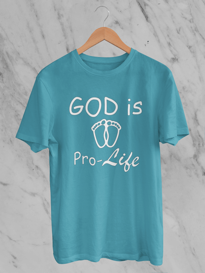 God is Pro-Life: Tiny Feet T-Shirt