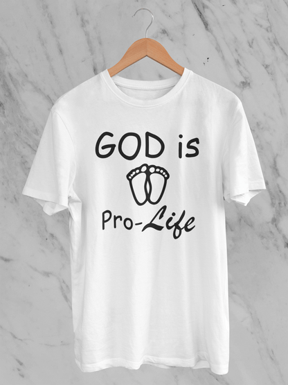 God is Pro-Life: Tiny Feet T-Shirt