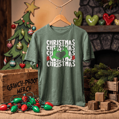Even a Grinch Has a Heart – Christmas T-Shirt